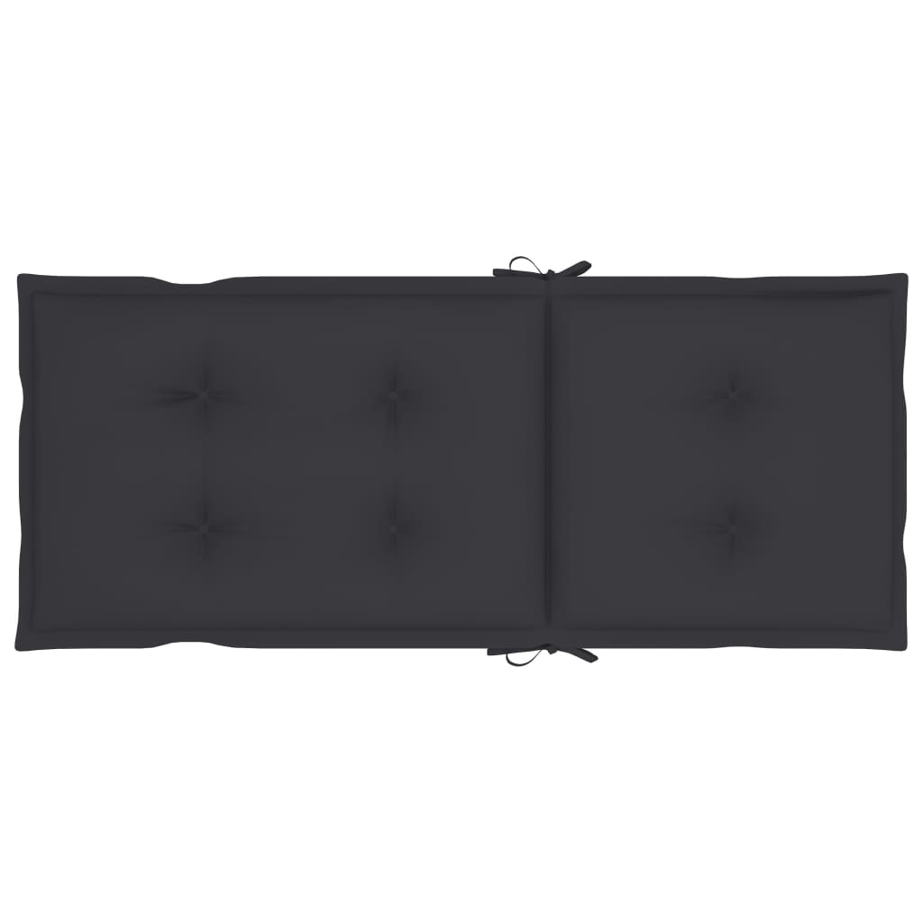 Gartenstuhlauflagen für Hochlehner 6 Stk. Anthrazit 120x50x7 cm