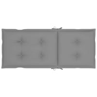 Thumbnail for Gartenstuhlauflagen 4 Stk. Grau 120x50x7 cm