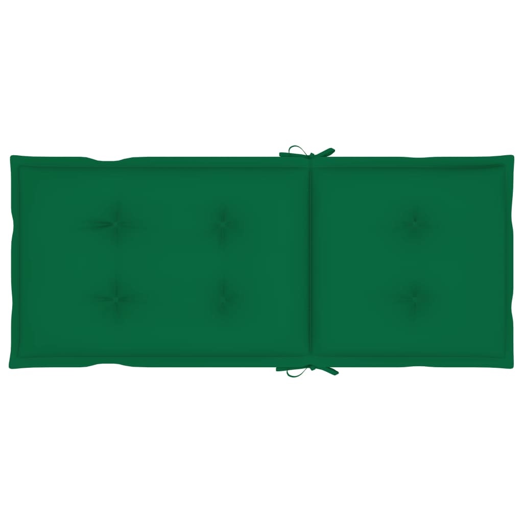 Gartenstuhlauflagen 4 Stk. Grün 120x50x7 cm