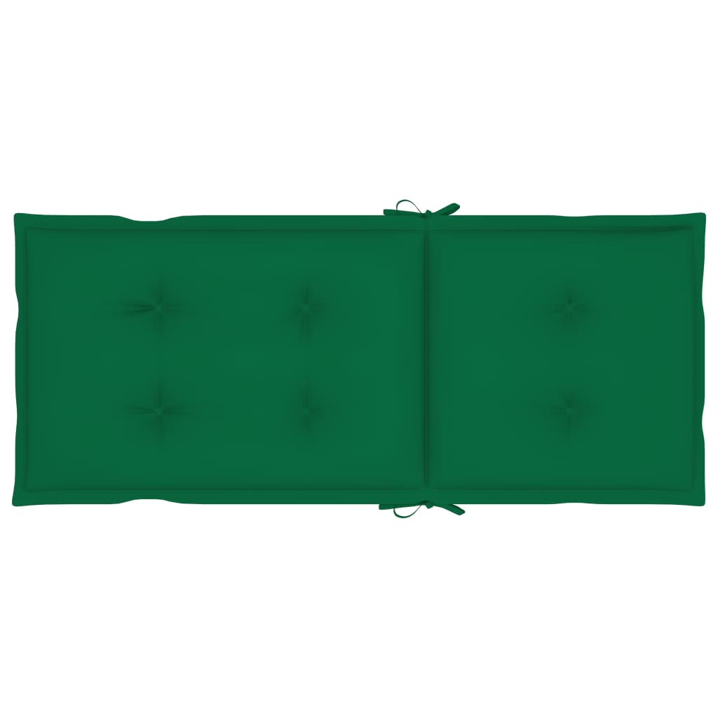 Gartenstuhlauflagen 6 Stk. Grün 120x50x7 cm