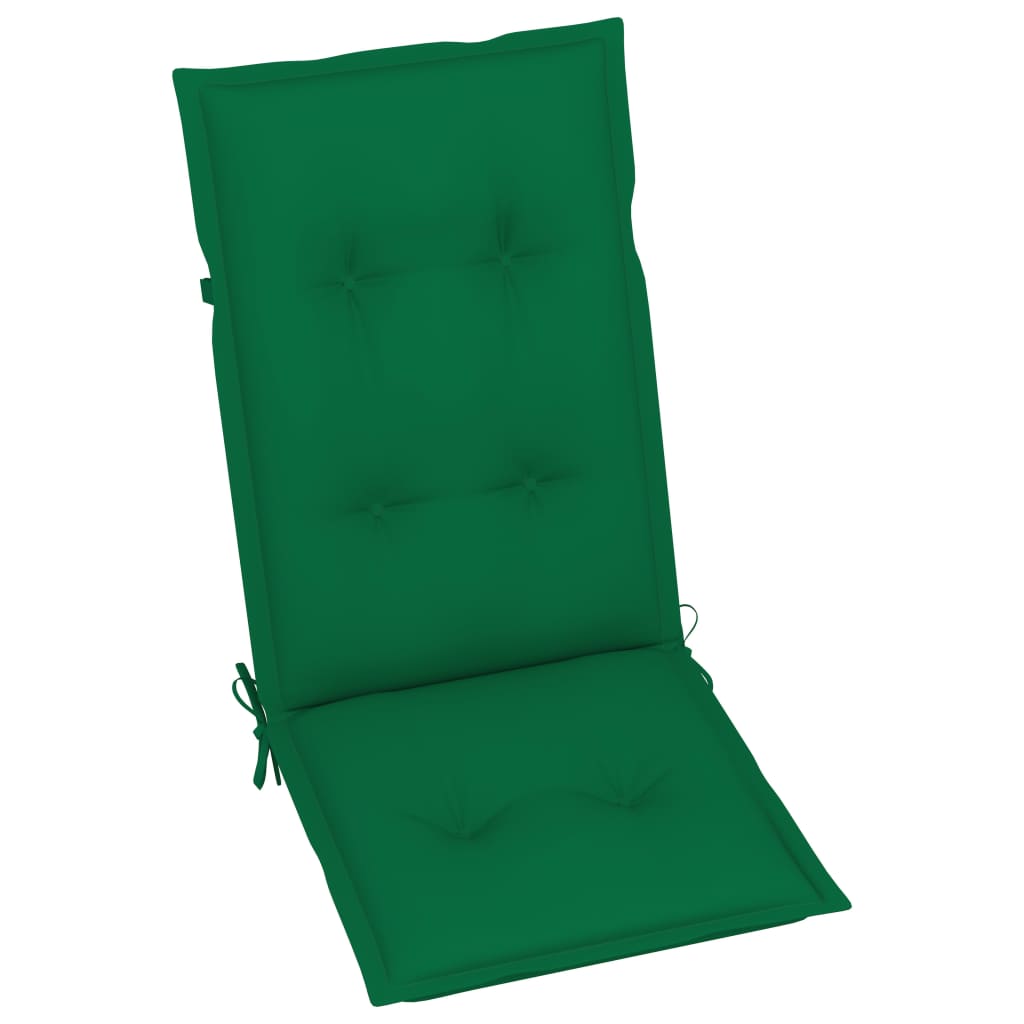 Gartenstuhlauflagen 6 Stk. Grün 120x50x7 cm