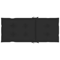 Thumbnail for Gartenstuhlauflagen 4 Stk. Schwarz 120x50x7 cm