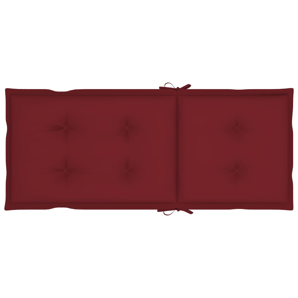 Gartenstuhlauflagen für Hochlehner 6 Stk. Weinrot 120x50x7 cm