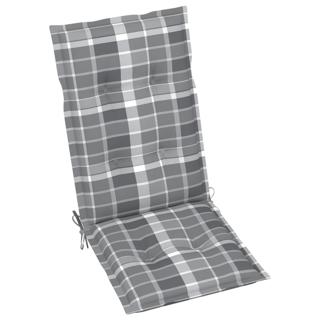 Gartenstuhlauflagen für Hochlehner 6 Stk. 120x50x7cm Stoff