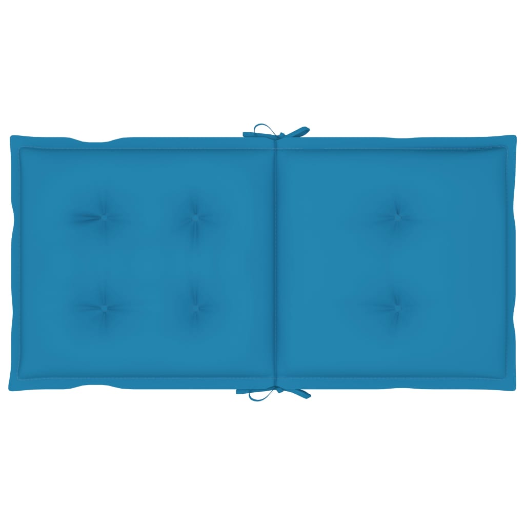 Gartenstuhlauflagen für Niedriglehner 4 Stk. Blau 100x50x7 cm