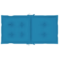 Thumbnail for Gartenstuhlauflagen für Niedriglehner 4 Stk. Blau 100x50x7 cm