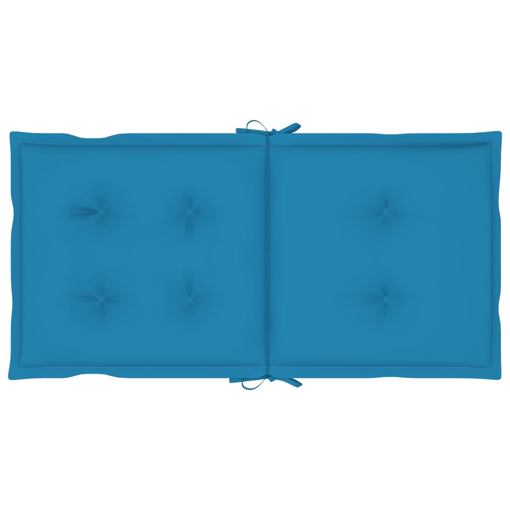Gartenstuhlauflagen für Niedriglehner 6 Stk. Blau 100x50x7 cm
