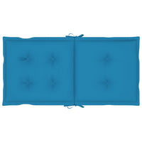 Thumbnail for Gartenstuhlauflagen für Niedriglehner 6 Stk. Blau 100x50x7 cm