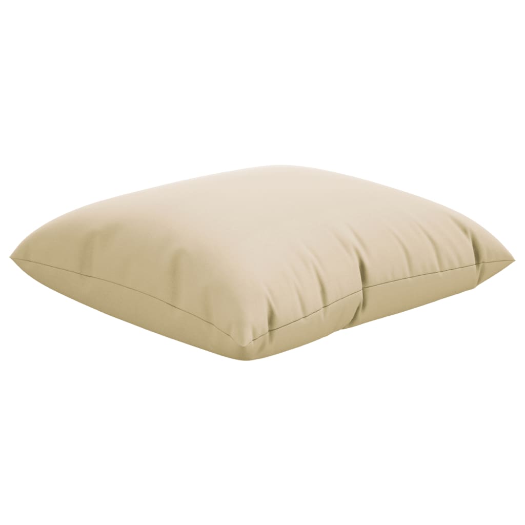 Zierkissen 4 Stk. Beige 40x40 cm Stoff