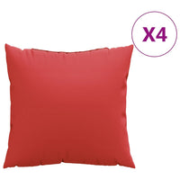 Thumbnail for Zierkissen 4 Stk. Rot 40x40 cm Stoff