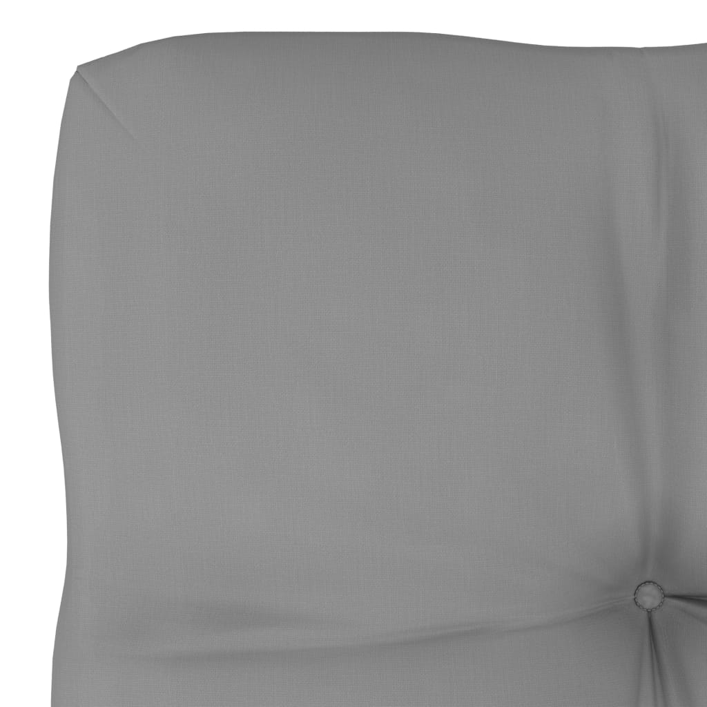 Palettenkissen Grau 50x50x10 cm Stoff