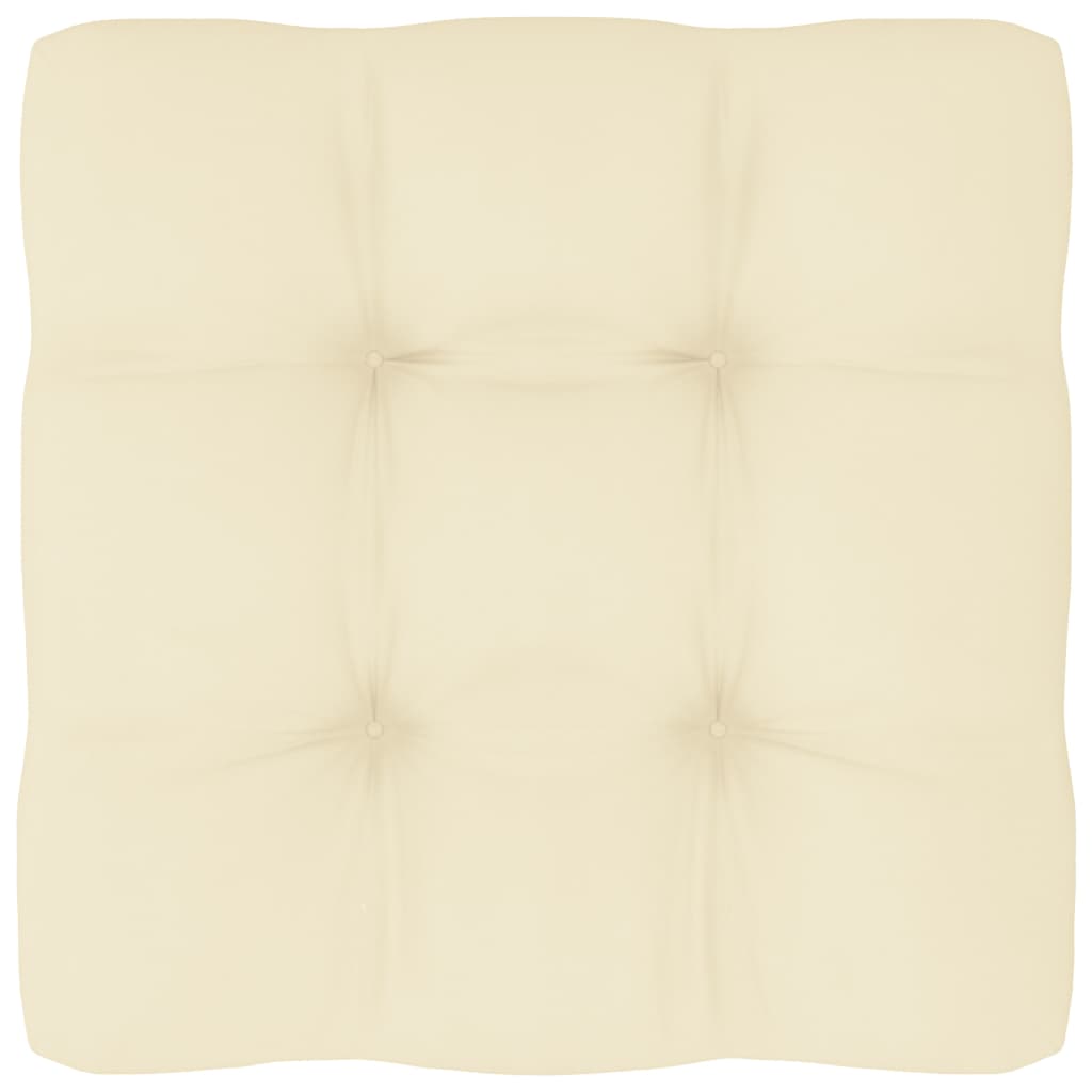 Palettensofa-Kissen Creme 60x60x10 cm
