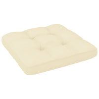 Thumbnail for Palettensofa-Kissen Creme 60x60x10 cm