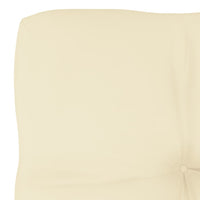 Thumbnail for Palettensofa-Kissen Creme 60x60x10 cm