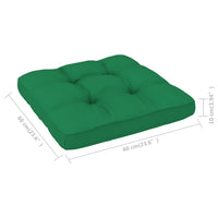 Thumbnail for Palettensofa-Kissen Grün 60x60x10 cm