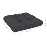 Thumbnail for Palettensofa-Kissen Anthrazit 70x70x10 cm