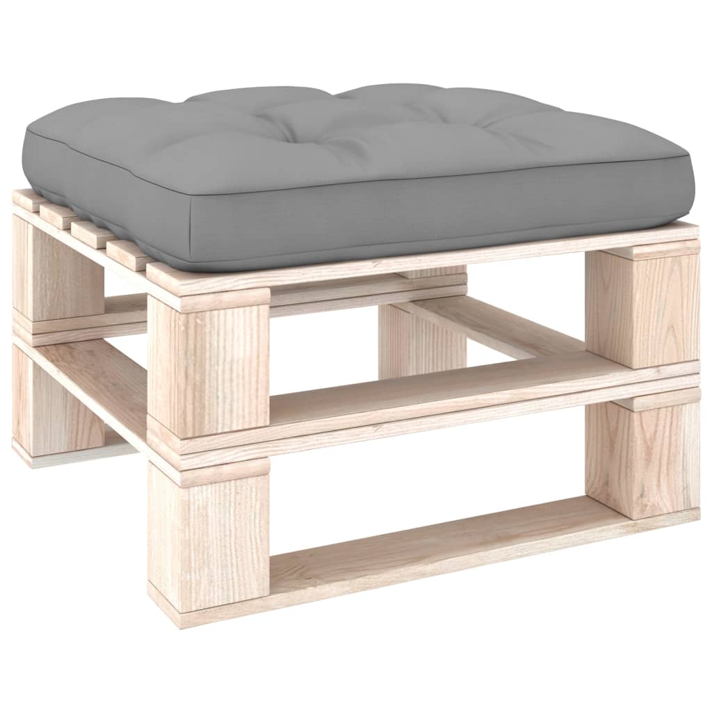 Palettensofa-Kissen Grau 70x70x10 cm