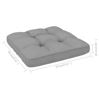 Thumbnail for Palettensofa-Kissen Grau 70x70x10 cm