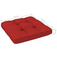 Thumbnail for Palettensofa-Kissen Rot 70x70x10 cm
