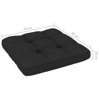 Thumbnail for Palettensofa-Kissen Schwarz 70x70x10 cm