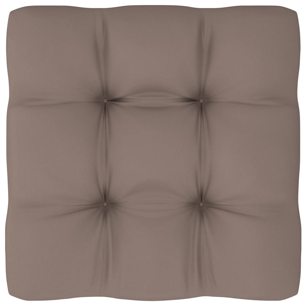 Palettensofa-Kissen Taupe 70x70x10 cm
