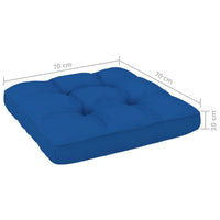 Thumbnail for Palettensofa-Kissen Königsblau 70x70x10 cm