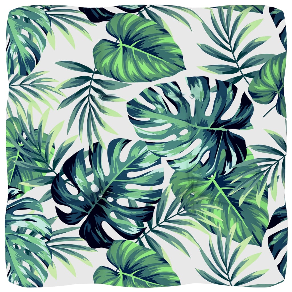 Palettensofa-Kissen Blattmuster 70x70x10 cm