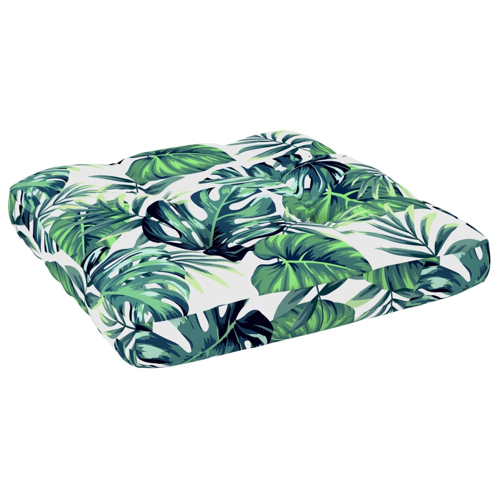 Palettensofa-Kissen Blattmuster 70x70x10 cm
