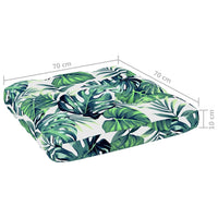 Thumbnail for Palettensofa-Kissen Blattmuster 70x70x10 cm