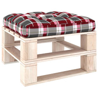 Thumbnail for Palettensofa-Kissen Rot Karomuster 70x70x10 cm