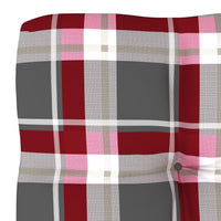Thumbnail for Palettensofa-Kissen Rot Karomuster 70x70x10 cm