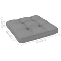 Thumbnail for Palettensofa-Kissen Grau 80x80x10 cm