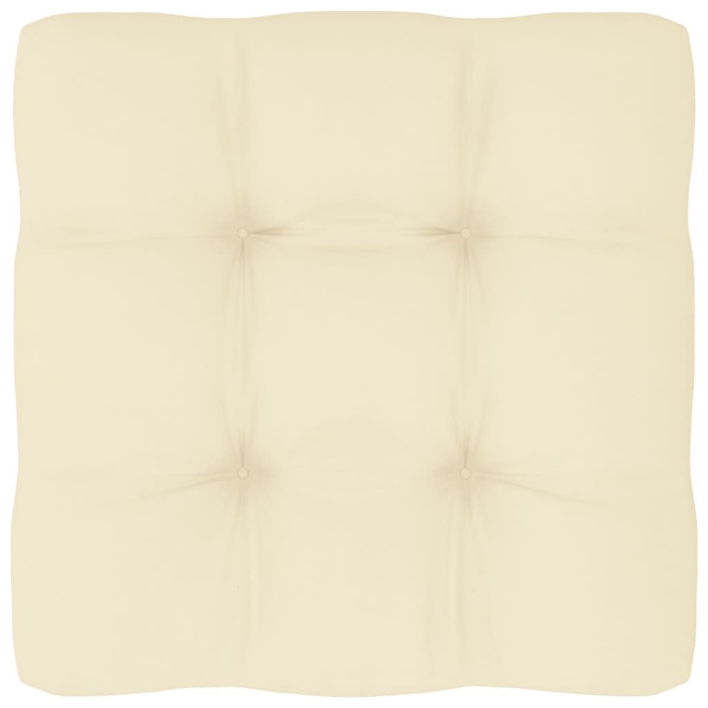 Palettensofa-Kissen Creme 80x80x10 cm