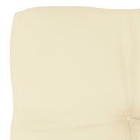 Thumbnail for Palettensofa-Kissen Creme 80x80x10 cm