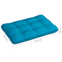 Thumbnail for Palettensofa-Kissen Blau 120x80x10 cm