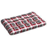 Thumbnail for Palettensofa-Kissen Rot Karomuster 120x80x10 cm