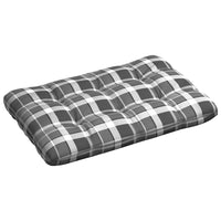 Thumbnail for Palettensofa-Kissen Grau Karomuster 120x80x10 cm