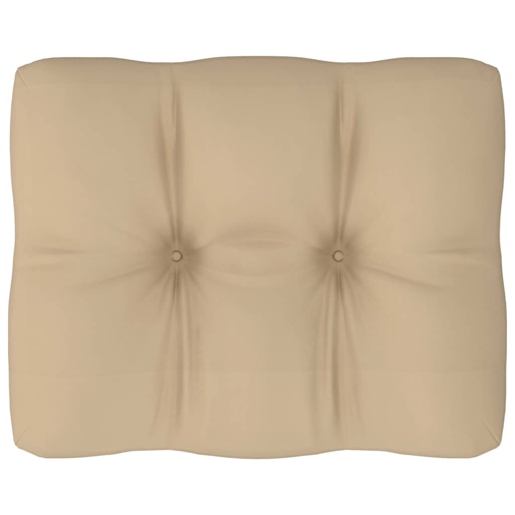 Palettensofa-Kissen Beige 50x40x10 cm