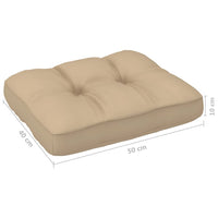 Thumbnail for Palettensofa-Kissen Beige 50x40x10 cm