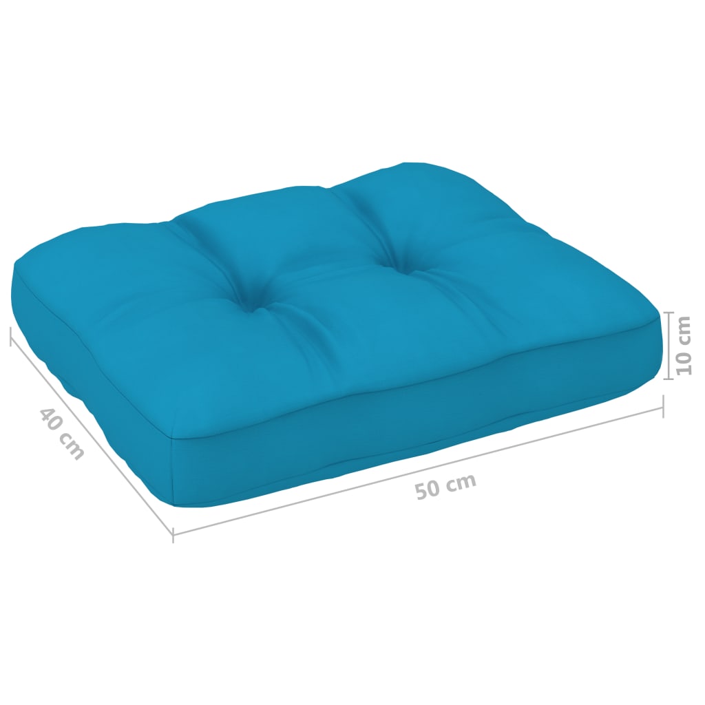 Palettensofa-Kissen Blau 50x40x10 cm