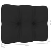Thumbnail for Palettensofa-Kissen Schwarz 50x40x10 cm