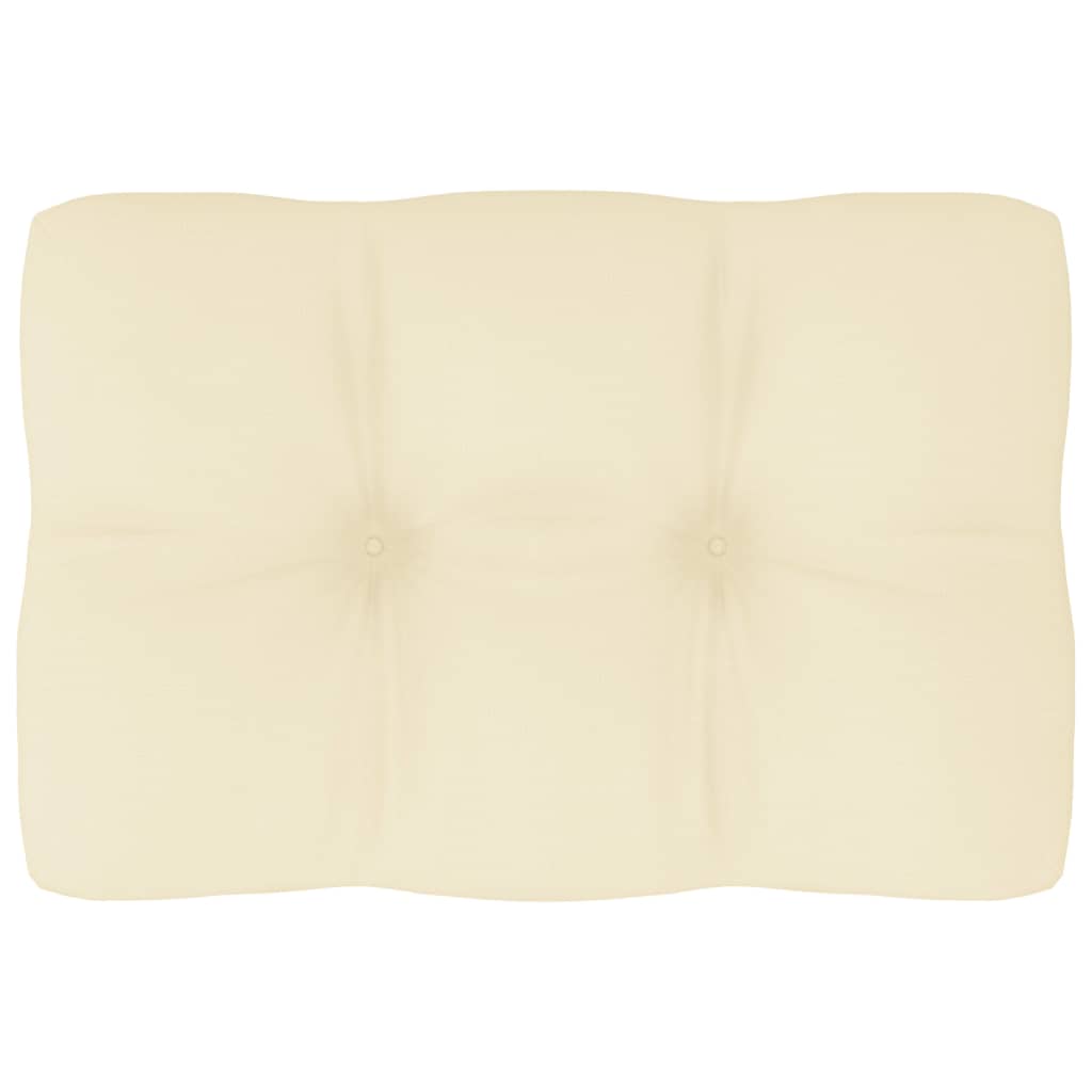 Palettensofa-Kissen Creme 60x40x10 cm