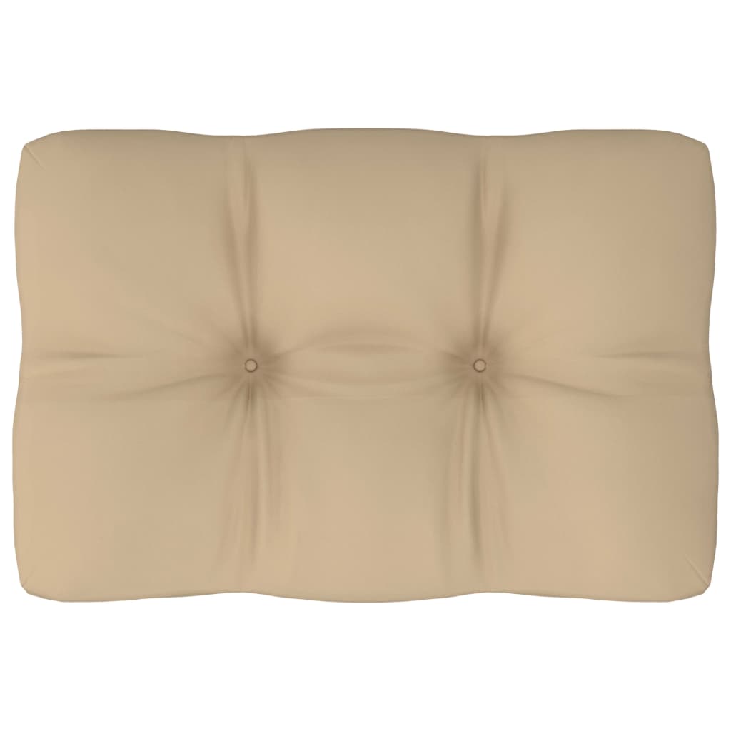 Palettensofa-Kissen Beige 60x40x10 cm