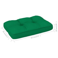Thumbnail for Palettensofa-Kissen Grün 60x40x10 cm