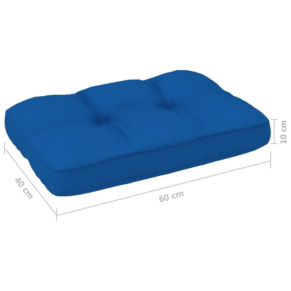 Palettensofa-Kissen Königsblau 60x40x10 cm