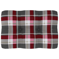 Thumbnail for Palettensofa-Kissen Rot Karomuster 60x40x10 cm