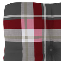 Thumbnail for Palettensofa-Kissen Rot Karomuster 60x40x10 cm