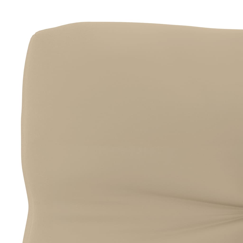 Palettenkissen Beige 70x40x10 cm Stoff