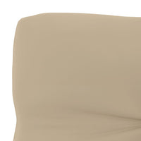 Thumbnail for Palettenkissen Beige 70x40x10 cm Stoff