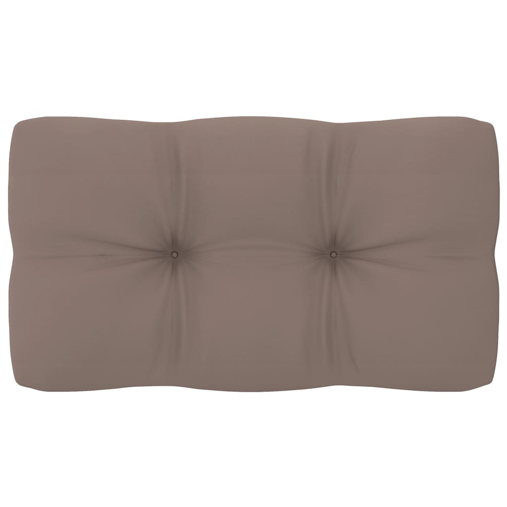 Palettenkissen Taupe 70x40x10 cm Stoff